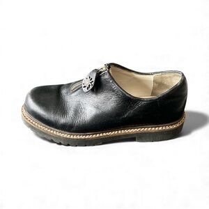 Rare, vintage Geier Wally Black Leather Women's Oxford Shoes